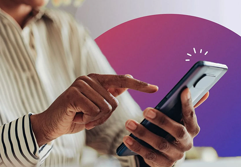 Image of a guest completing online check-in on their phone